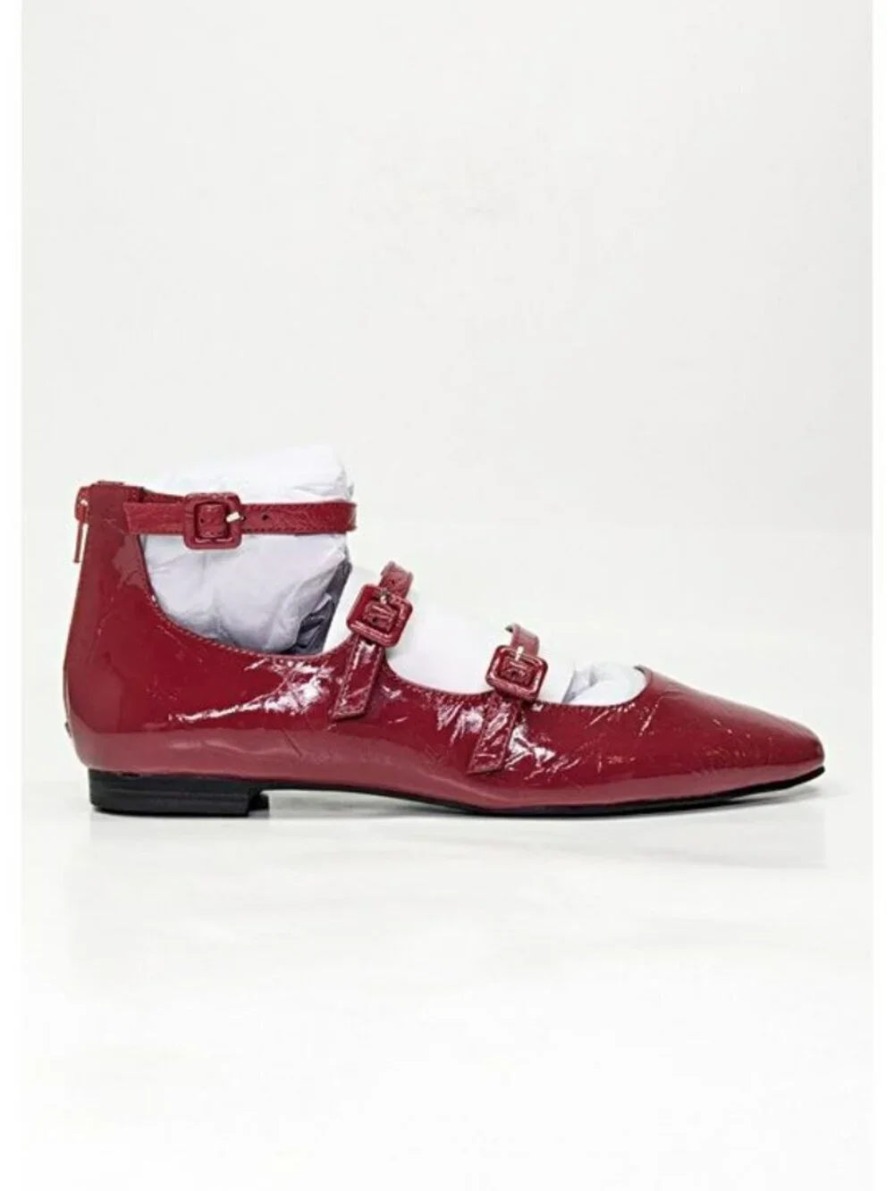 Katy Perry Confidant Mary Jane Women's Flats in Crimson Red Size 7.5 (MSRP $98)